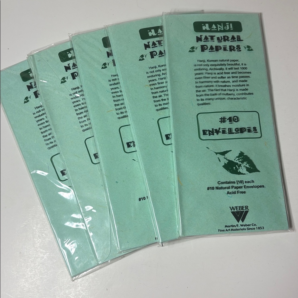 Green Hanji Natural Papers Envelopes